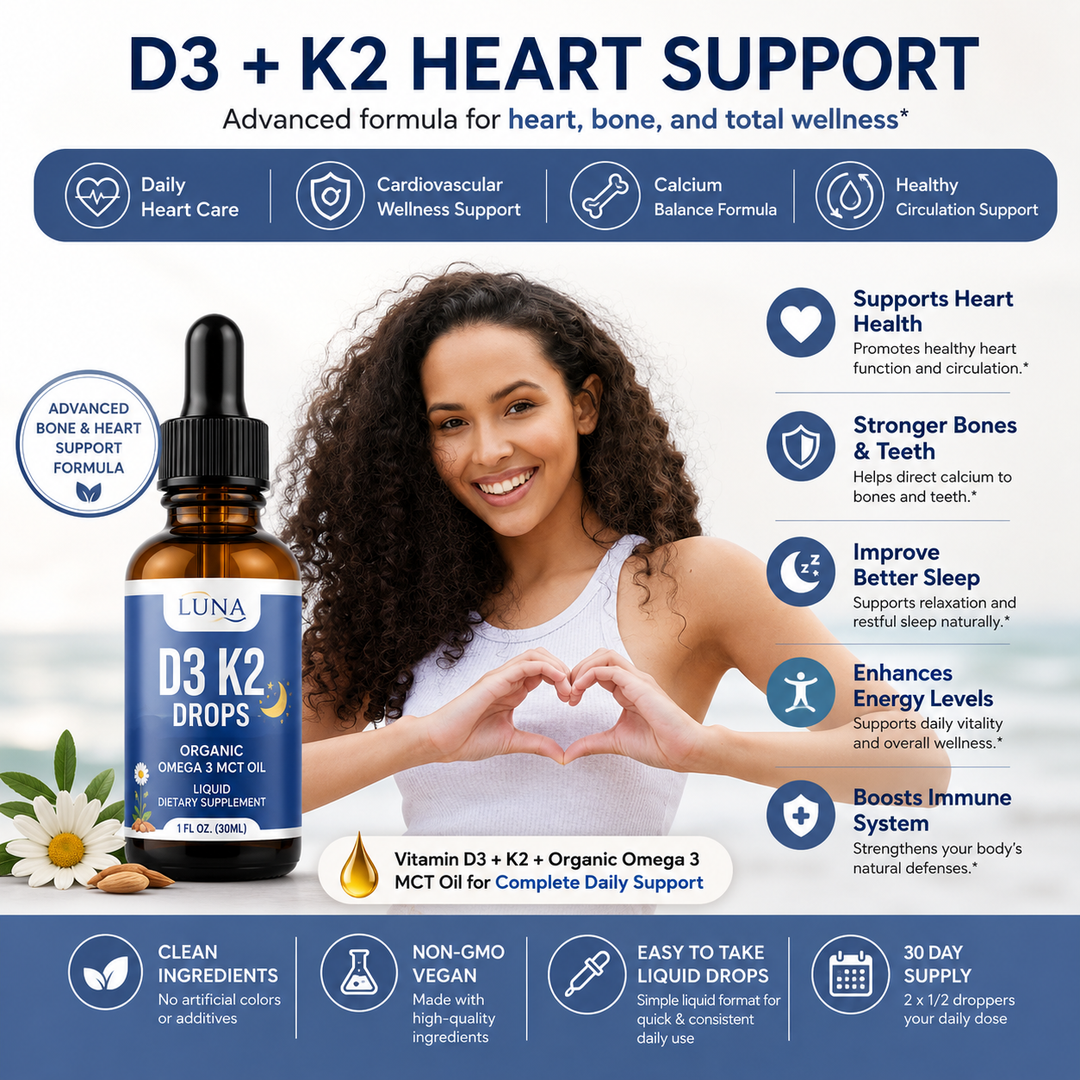 Gotas de vitamina D3, K2 y Omega 3