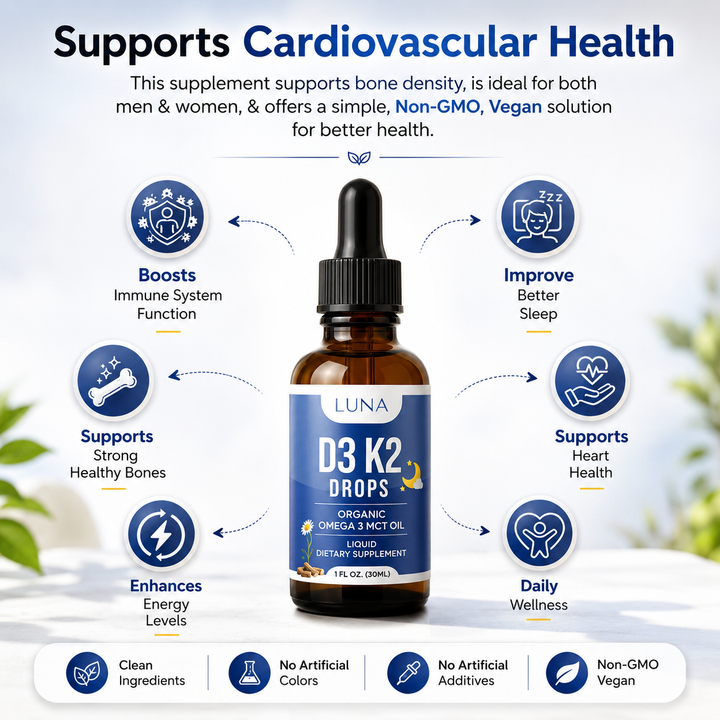 Gotas de vitamina D3, K2 y Omega 3